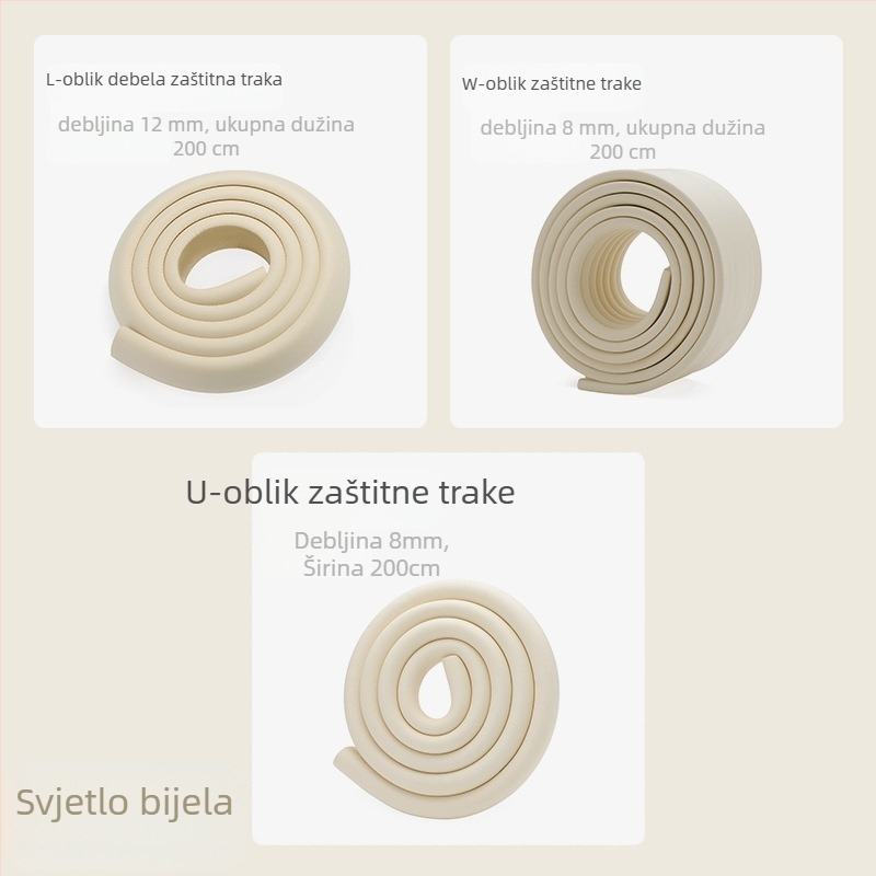 Traka za zaštitu ruba stola za bebe i djecu vrtića, proširena i zadebljana; marka Qian Cloud; 100 kom; nije uvezeno