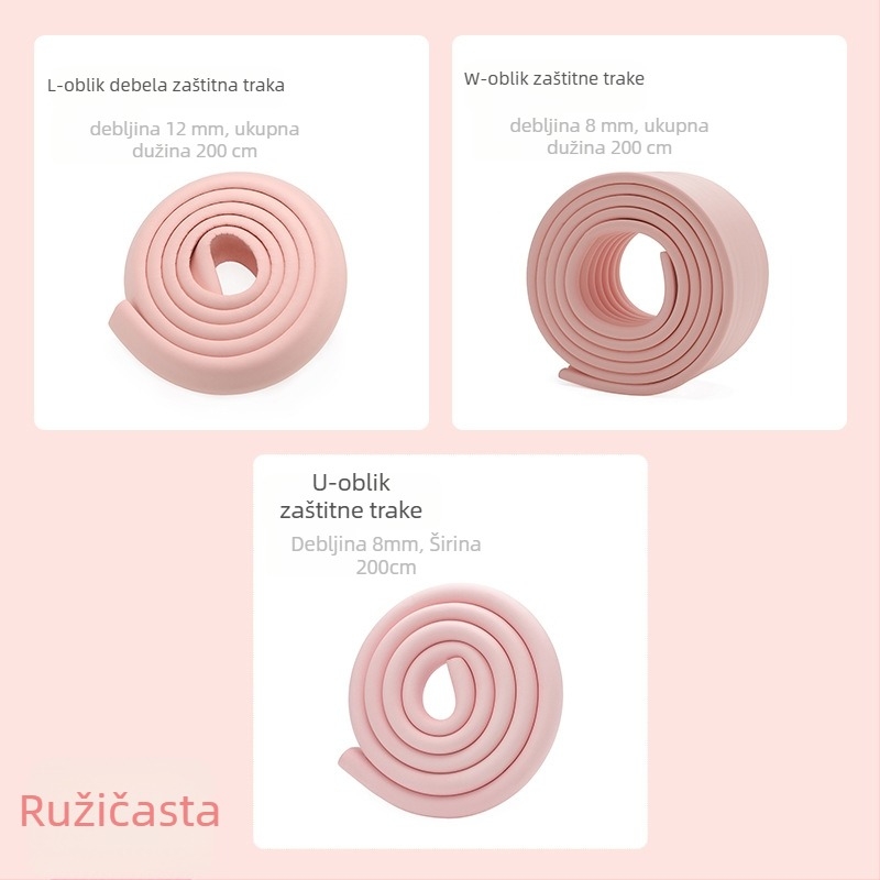 Traka za zaštitu ruba stola za bebe i djecu vrtića, proširena i zadebljana; marka Qian Cloud; 100 kom; nije uvezeno