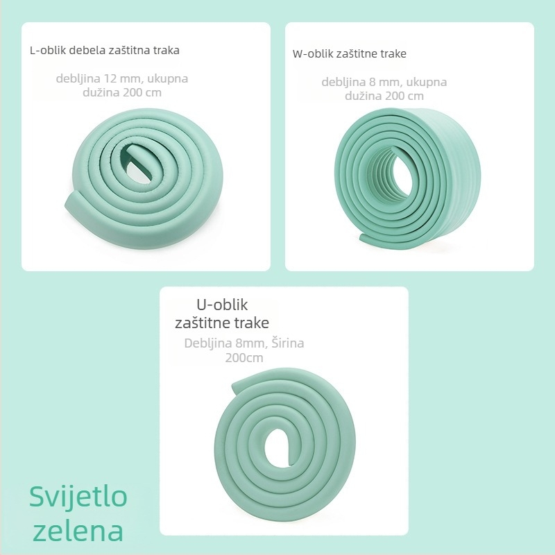 Traka za zaštitu ruba stola za bebe i djecu vrtića, proširena i zadebljana; marka Qian Cloud; 100 kom; nije uvezeno