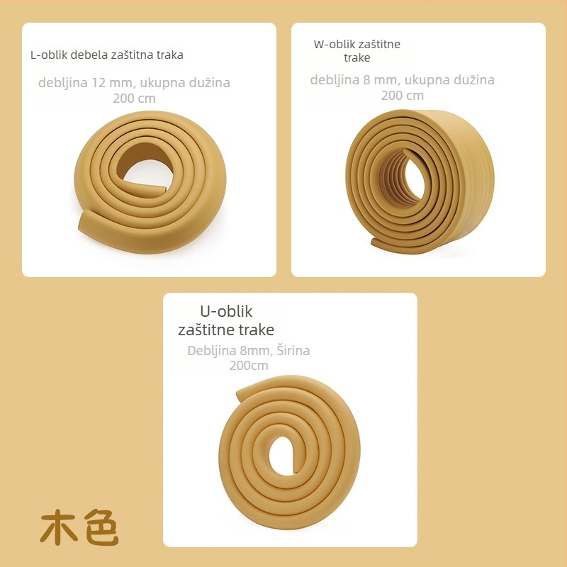 Traka za zaštitu ruba stola za bebe i djecu vrtića, proširena i zadebljana; marka Qian Cloud; 100 kom; nije uvezeno