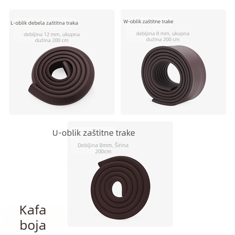 Traka za zaštitu ruba stola za bebe i djecu vrtića, proširena i zadebljana; marka Qian Cloud; 100 kom; nije uvezeno