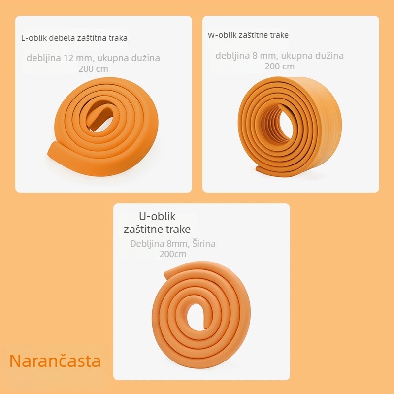 Traka za zaštitu ruba stola za bebe i djecu vrtića, proširena i zadebljana; marka Qian Cloud; 100 kom; nije uvezeno