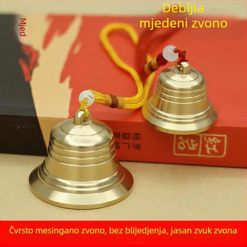 Bakreni zvončić za vjetar – dekorativni viseći predmet, kineskog stila, za kuću, opću upotrebu i hramove