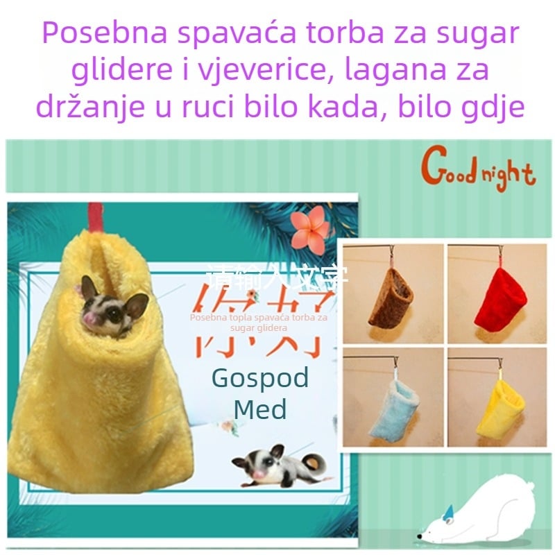 Hamac za male kućne ljubimce – flanel materijal, jesen i zima, za hrčka, okrugli oblik, vodootporan
