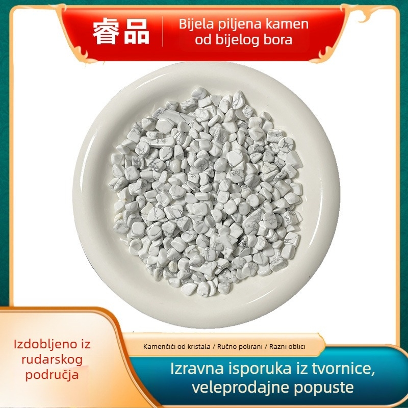 Kristalni šljunak od bijelog bora za aromaterapiju, akvarij i dekorativne pejzaže, moderan minimalistički stil