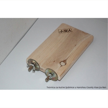 Drvena igračka za hamster Totoro, pravokutna platforma za skok, marka Small Family, težina 0,2 kg, za Totoro