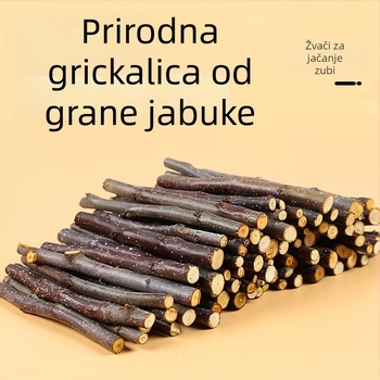 Drveni štapić za grickanje od jabukovog drveta za mala kućna ljubimca