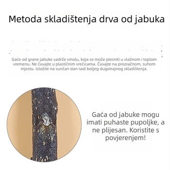 Drveni štapić za grickanje od jabukovog drveta za mala kućna ljubimca