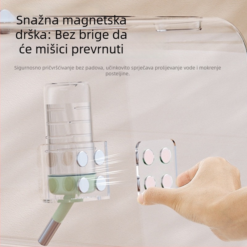 Akrilni magnetski držač za vodu za kućne ljubimce – Marka: Labelable; Kategorija: Pribor za prehranu kućnih ljubimaca