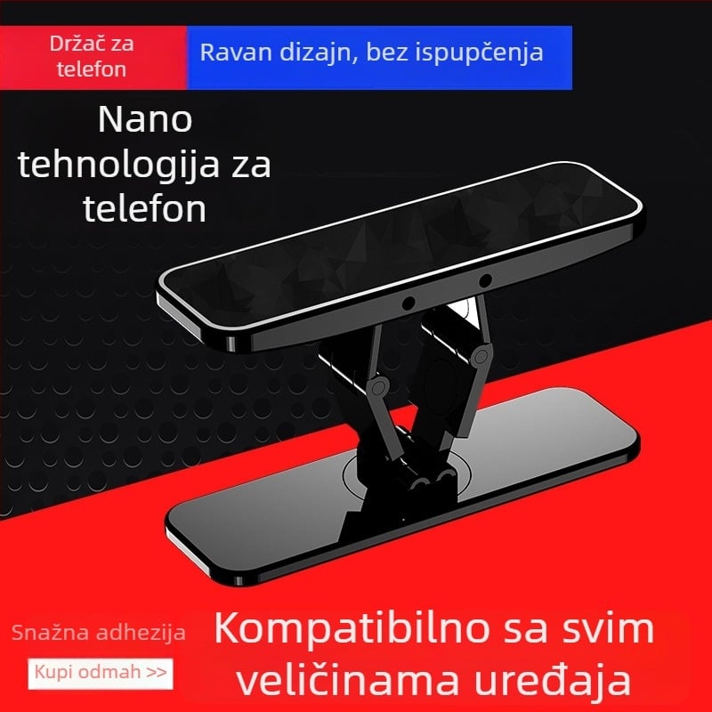 Držač za telefon s 360° rotacijom, sklopivi magnetski, cinkovo legura, za stolnu upotrebu, univerzalno