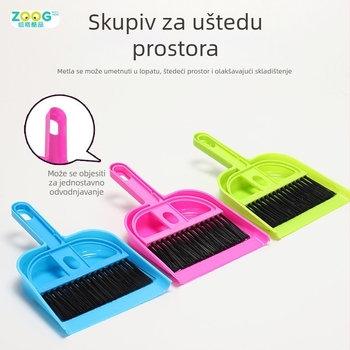 Mini set alata za čišćenje za kućne ljubimce – lopatica za prašinu i metla, plastika, Zoog, za ptice