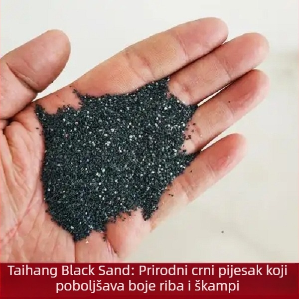 Crni pijesak za akvarij – Emery pijesak (karborund), podloga za ukrasne škampiće i guppije, pogodna za vodene biljke; Materijal: Drugo; Podrijetlo: Drugo; Uvoz: Ne