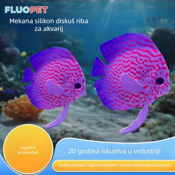 Silikonska anđel riba akvarij dekor za akvascaping – krajolik, stil simuliranih biljaka