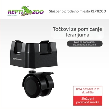 Reptizoo kolica za kutiju za uzgoj gmizavaca – tiha univerzalna kolica, materijal: ABS + željezo, težina 1 kg, oprema za akvarije