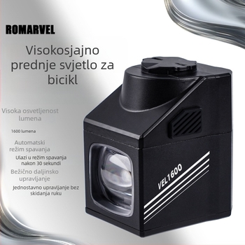 Romarvel prednje svjetlo za bicikl – 1600 lumena, bežično upravljanje, funkcija protiv zasljeplivanja, za noćnu vožnju cestovnim i planinskim biciklima