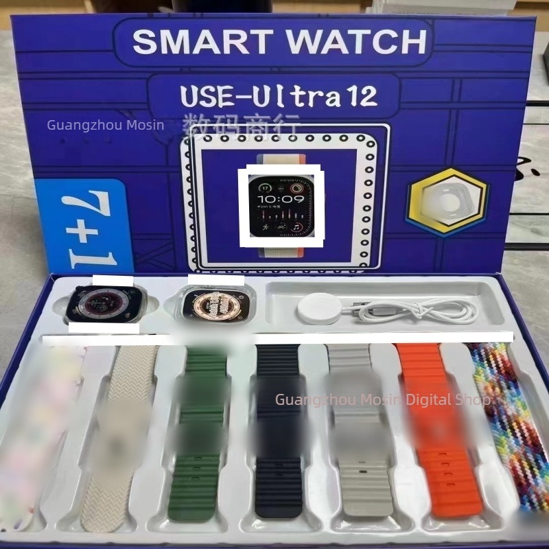 USE19 pametni sat s AMOLED zaslonom, do 7 dana trajanja baterije, vodootporan, mjerenje srčanog ritma, Bluetooth pozivi