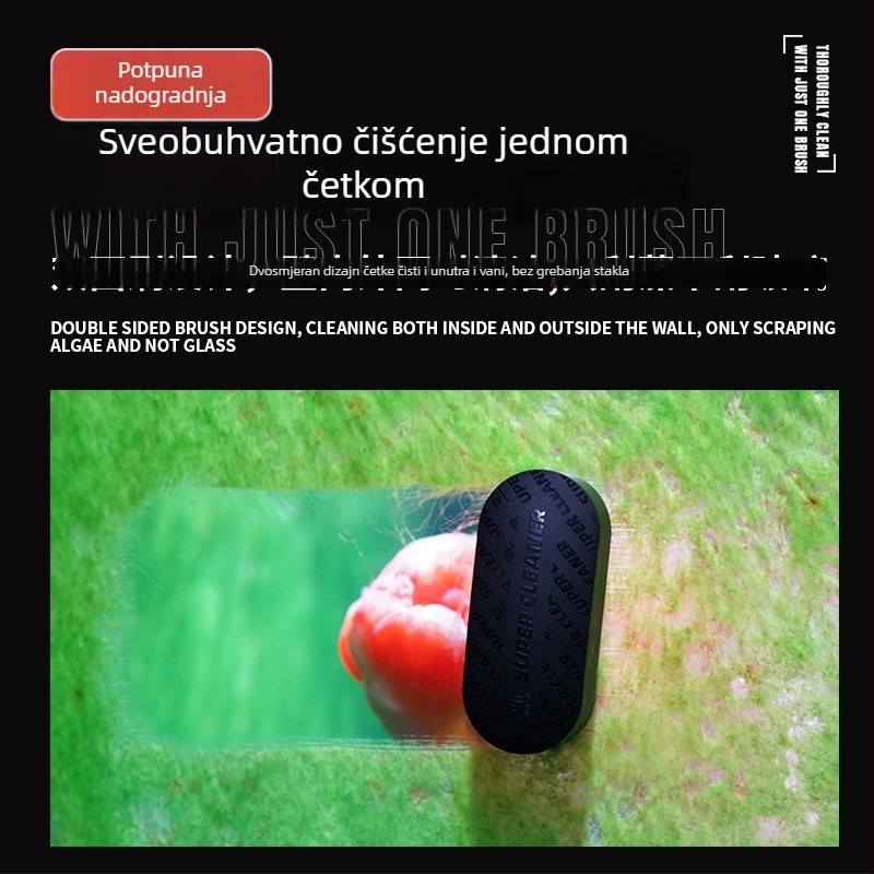 Magnetska četka za akvarij – Mini, snažna magnetska četka za čišćenje stakla akvarija; Materijal: Matte shell; Marka: Horse seal; Težina: 0.2; Kategorija: Oprema za akvarij
