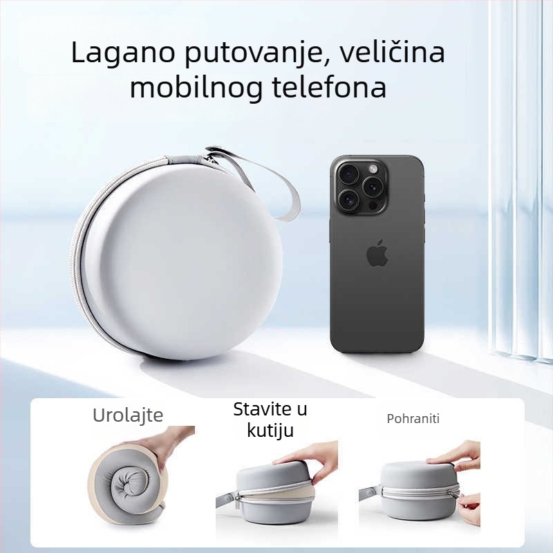 Memory pjena U-oblik putni jastuk s navlakom od mliječnog satena, težina do 0,5 kg, za odrasle