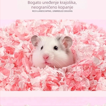 Podloga za hrčke od drvenih piljevina i pamukovog punjenja – toplo i upijajuće za male životinje