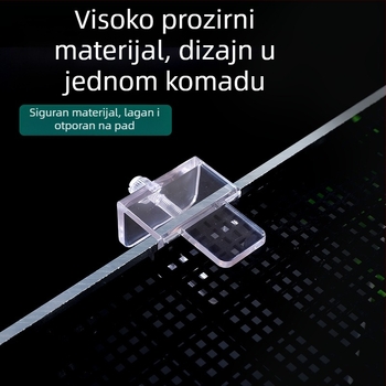 Otpusivi prozirni akrilni klip za akvarij – nosač mreže i ploče