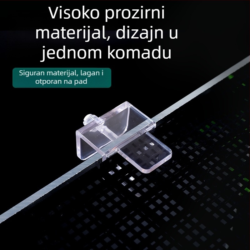 Otpusivi prozirni akrilni klip za akvarij – nosač mreže i ploče