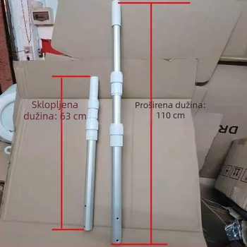 Teleskopska aluminijska štapa za mrežu bazena, HL marka, model LH110