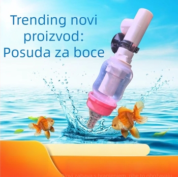 Krmilica za akvarij za ribe s funkcijom protiv prskanja i potopljivom hranom za Thai Lionhead Betta — plastika, 200 g