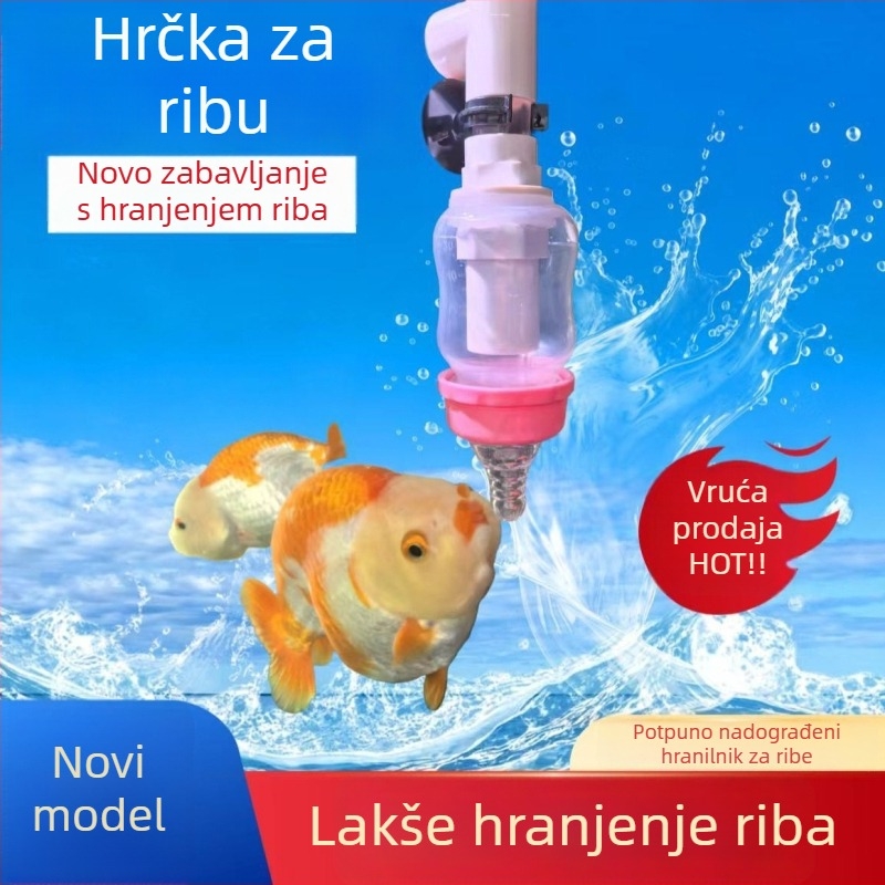 Krmilica za akvarij za ribe s funkcijom protiv prskanja i potopljivom hranom za Thai Lionhead Betta — plastika, 200 g