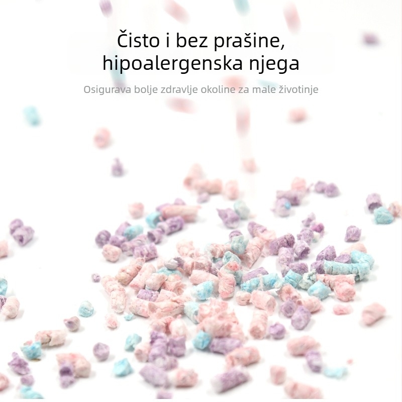 Hamster podloga od papirnih granula za ljetno hlađenje i uređenje okoliša, bulk pakiranje; Materijali: papir, pamuk, piljevina; Uvoz: Ne; Kategorija: oprema za kućne ljubimce