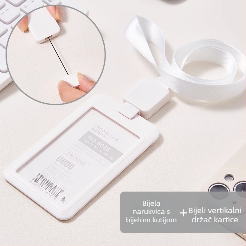UHOO Youhe Držač kartice, poliester, izvučni ID držač na lančić, poslovni/OL stil, za radne i školske ID kartice