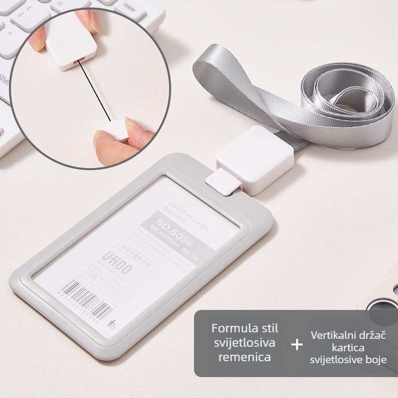 UHOO Youhe Držač kartice, poliester, izvučni ID držač na lančić, poslovni/OL stil, za radne i školske ID kartice