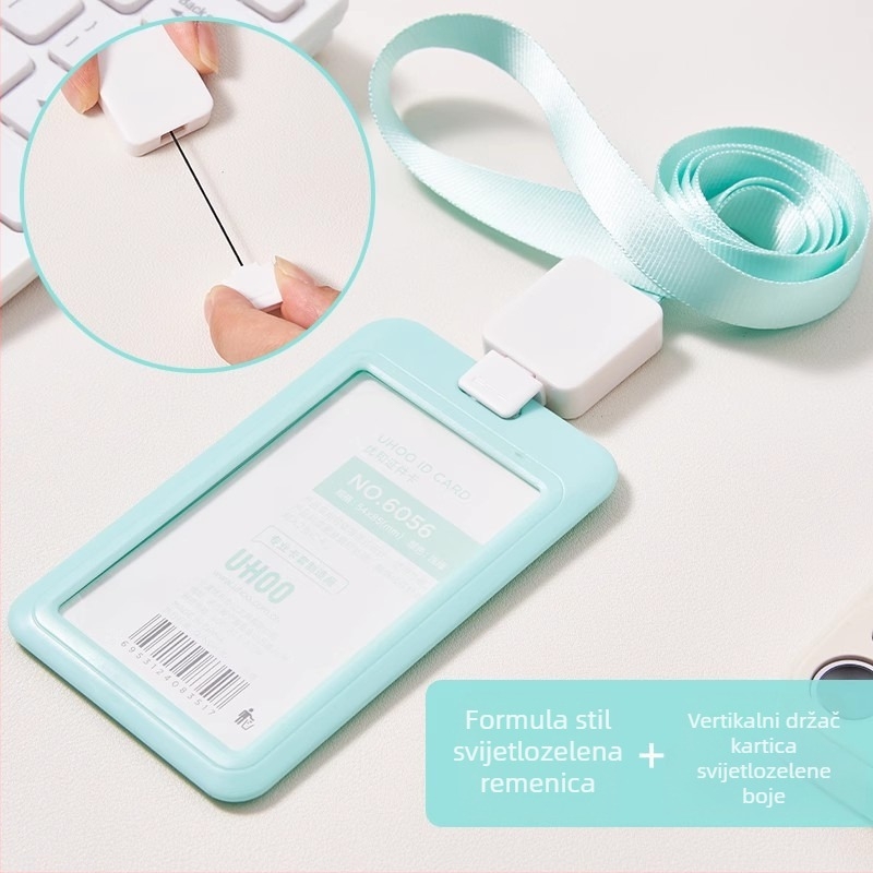 UHOO Youhe Držač kartice, poliester, izvučni ID držač na lančić, poslovni/OL stil, za radne i školske ID kartice