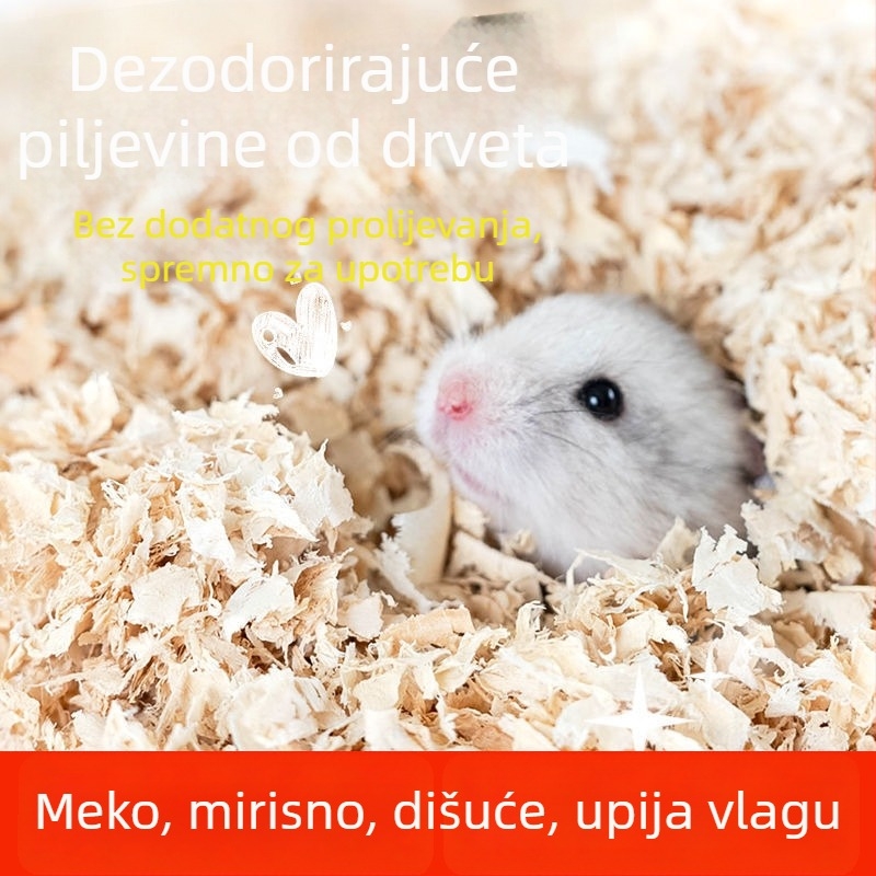 Enmeng bezprašno stelje za hrčka s dezodoransom urina i zimskim toplim gnijezdom od papira i pamuka
