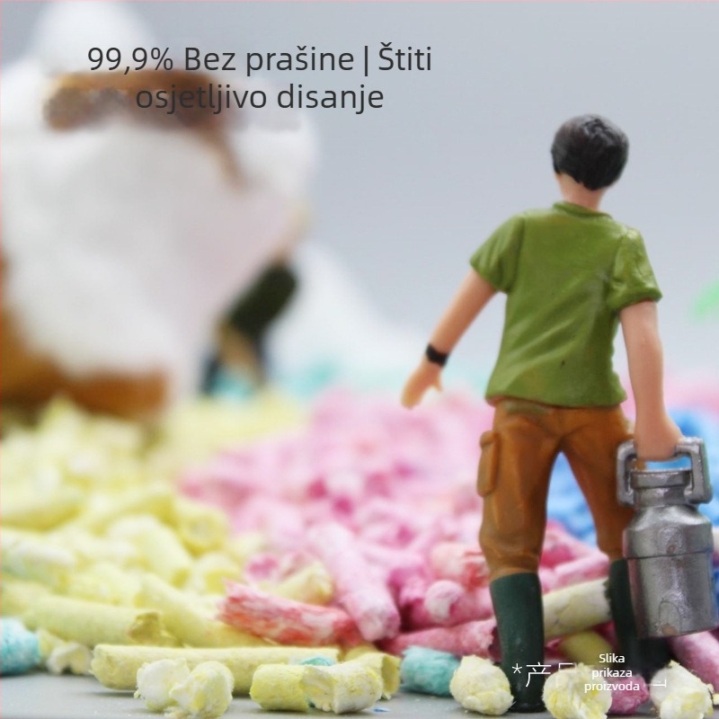 Podloga za male ljubimce od papirnatih peleta uz piljevinu – ljetno hlađenje