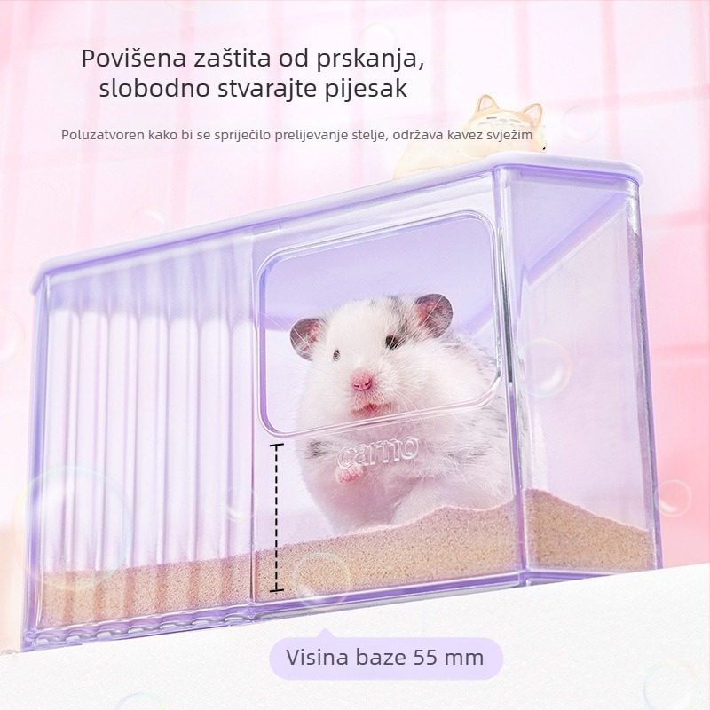 Hamster Dvostruko Namijenjena Lada Za Kupaonicu i WC, Anti-Prosipanje, PP/PS, Carnocarno