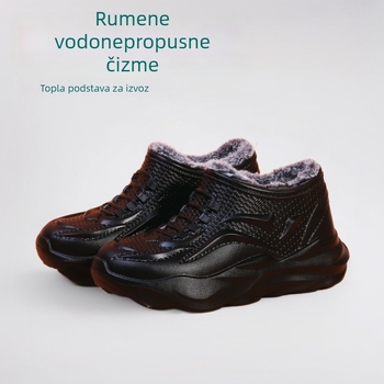 Muške vodootporne čizme za snijeg, s fleecem, tople, EVA gornji dio i đon, protuklizne