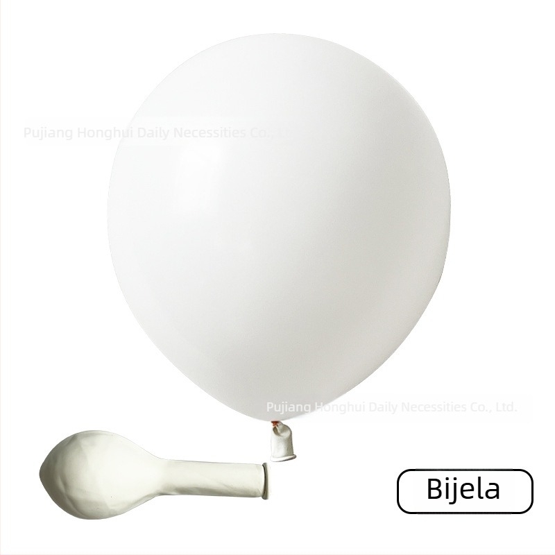 Lateks okrugli baloni – mat završna površina, okrugli oblik, pogodni za Božić, Dan zaljubljenih, Proljetni festival, Dan djeteta