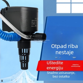 Troje-u-jednom potopna pumpa za akvarij – izuzetno tiha, filtracija, cirkulacija i oksigenacija