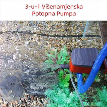 Troje-u-jednom potopna pumpa za akvarij – izuzetno tiha, filtracija, cirkulacija i oksigenacija