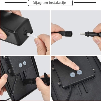 Solarna kompaktna vanjska pumpa za kisik sa ugrađenom baterijom, prenosni aerator velikog protoka za male ribnjake