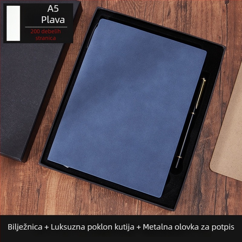 Bo Meng bilježnica s koricama od umjetne kože, ljepilo uvez, Forest papir, 100–200 stranica, poslovni ured stil