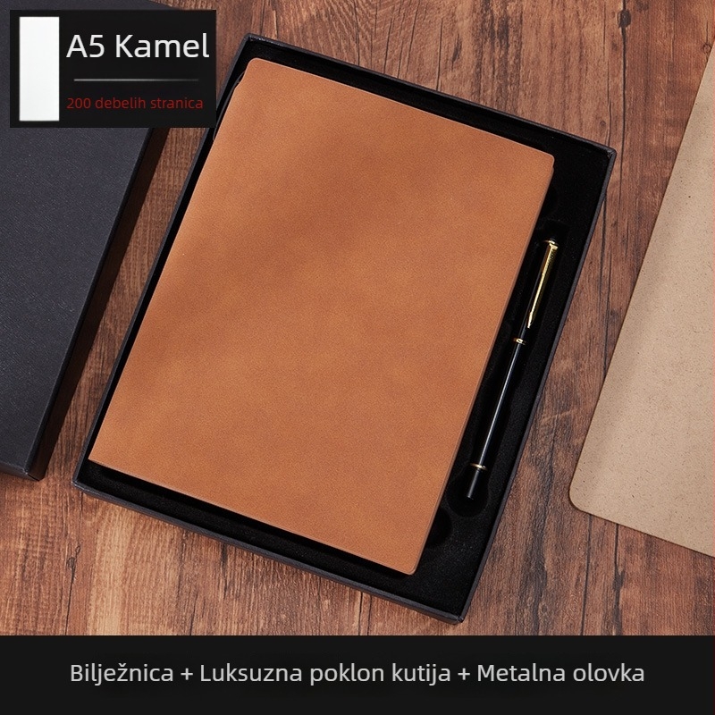 Bo Meng bilježnica s koricama od umjetne kože, ljepilo uvez, Forest papir, 100–200 stranica, poslovni ured stil