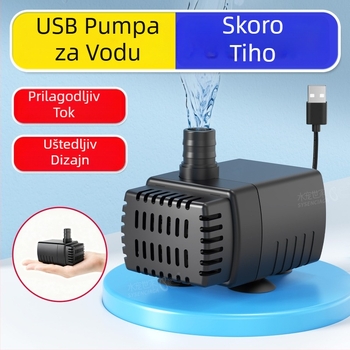 Podvodna pumpa za akvarij, ABS materijal, 5V, tih rad, oksigeniranje vode u akvariju
