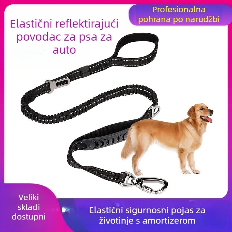 Automobilski sigurnosni pojas za psa s vučnim užetom TH-01 nylon