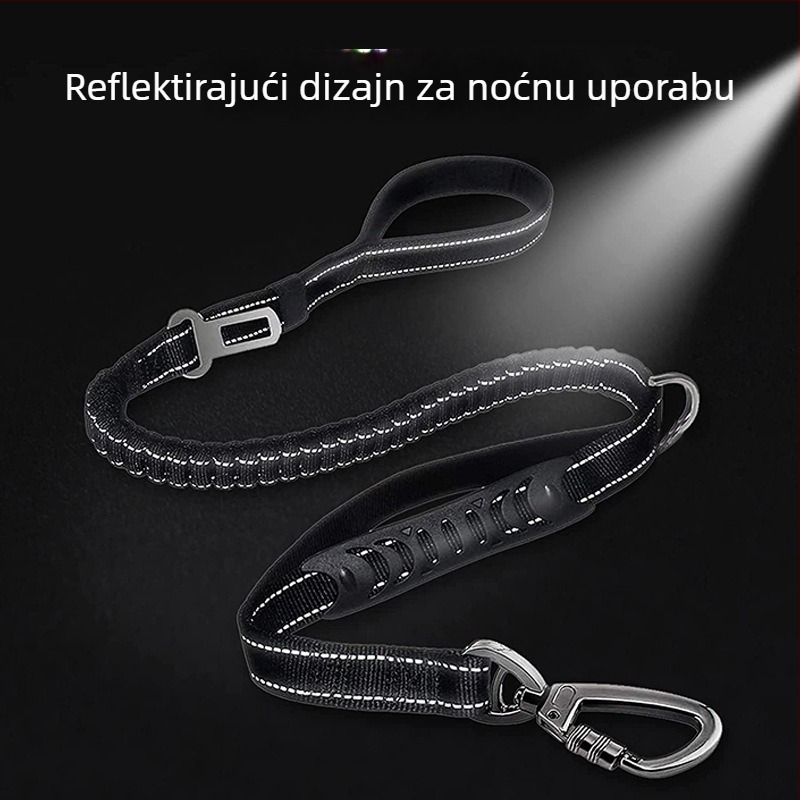 Automobilski sigurnosni pojas za psa s vučnim užetom TH-01 nylon