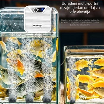 Pumpa za kisik akvarija — tihi, kompaktni punjiva, za kućnu i vanjsku upotrebu (Brand Wu shang; Težina 120; Uvoz: Ne)