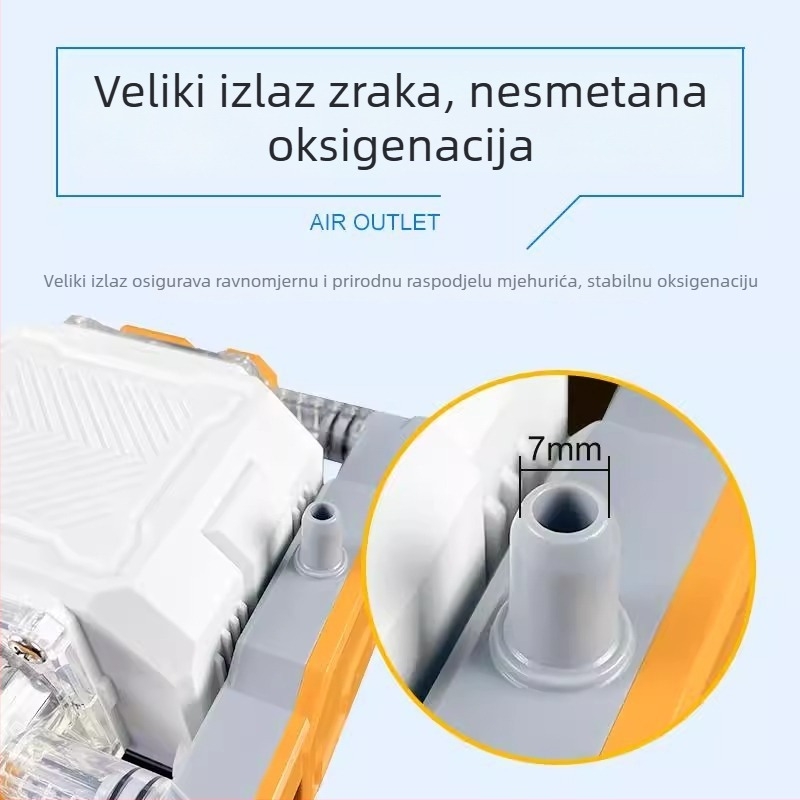 Tiha pumpa za kisik u akvariju, visoke snage