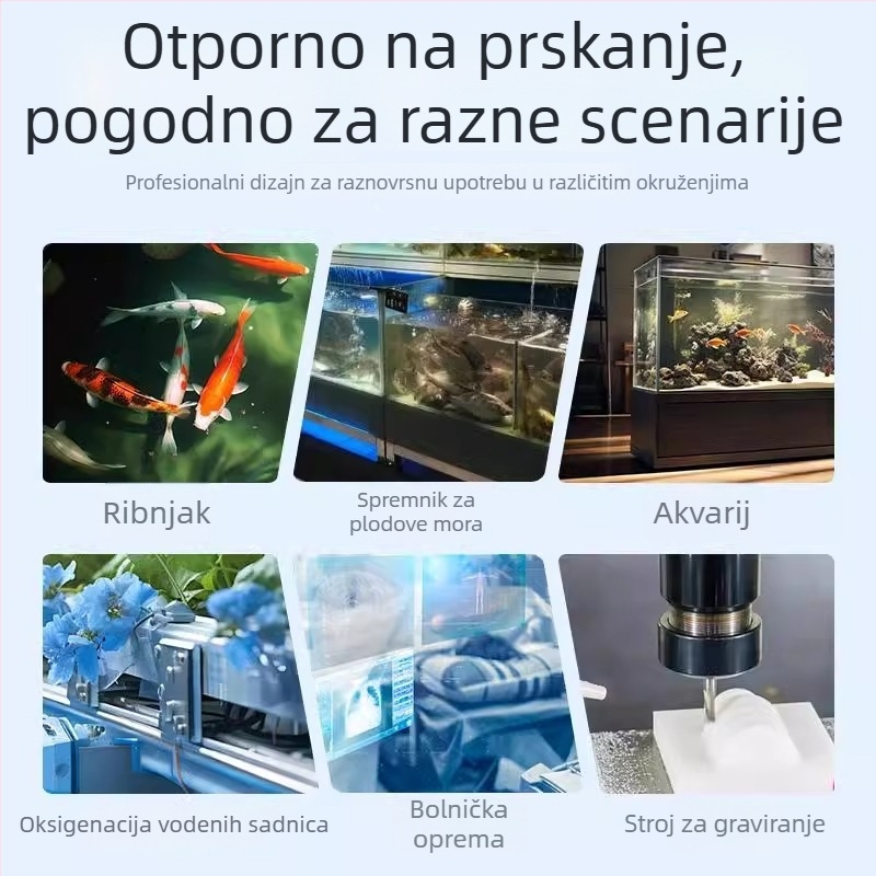 Tiha pumpa za kisik u akvariju, visoke snage