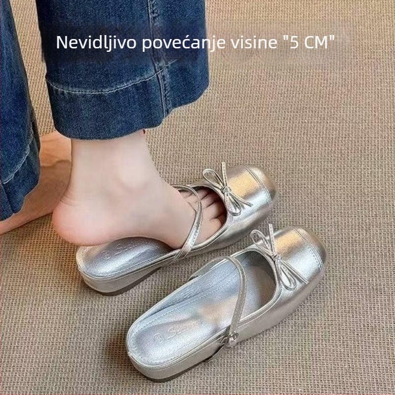Svadbene Mary Jane cipele – retro kineski stil, sintetička koža gornji dio, okrugli nos, gumeni potplat, model FJ35038