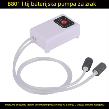 Prenosna pumpa za oksigenaciju akvarija s AC/DC dvostrukim napajanjem, težina 162 g, kompatibilna s privatnim markama